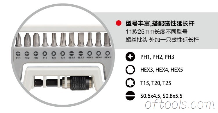 博世专业级螺丝批头套装的规格