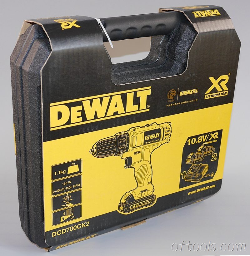 1、得伟（DEWALT）DCD700CK2-A9工具箱