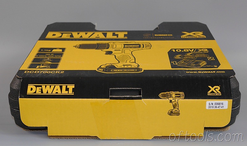 3、得伟（DEWALT）DCD700CK2-A9工具箱